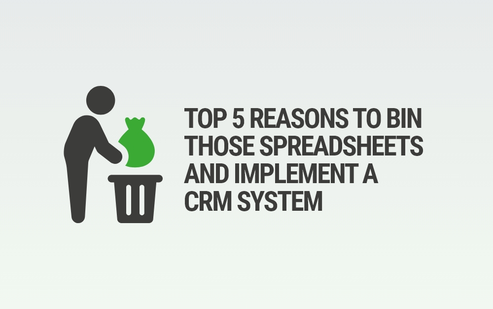 Top 5 reasons to bin those spreadsheets and upgrade to a software solution